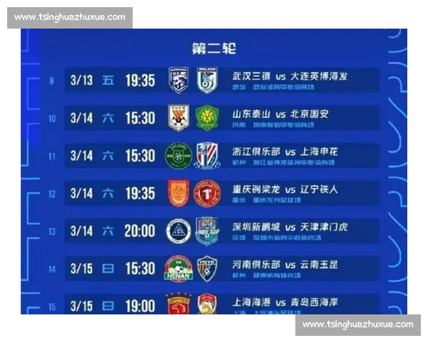 中超今日精彩赛程全面解析 各大球队激烈对决抢占积分榜位置